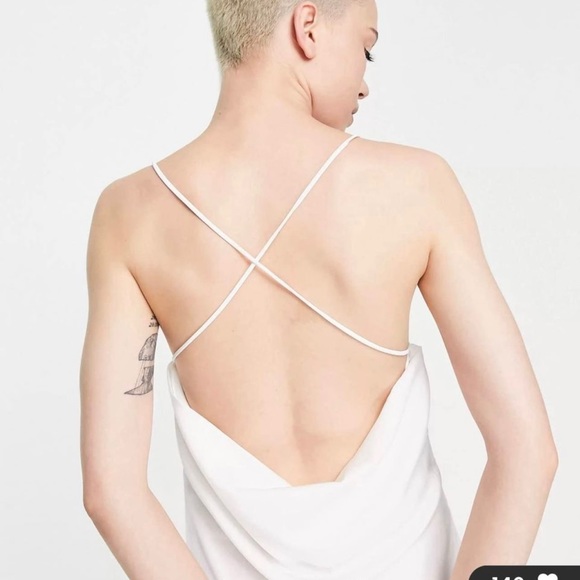 (SOLD)Only 
Black Satin Dress - Picture 2 of 4